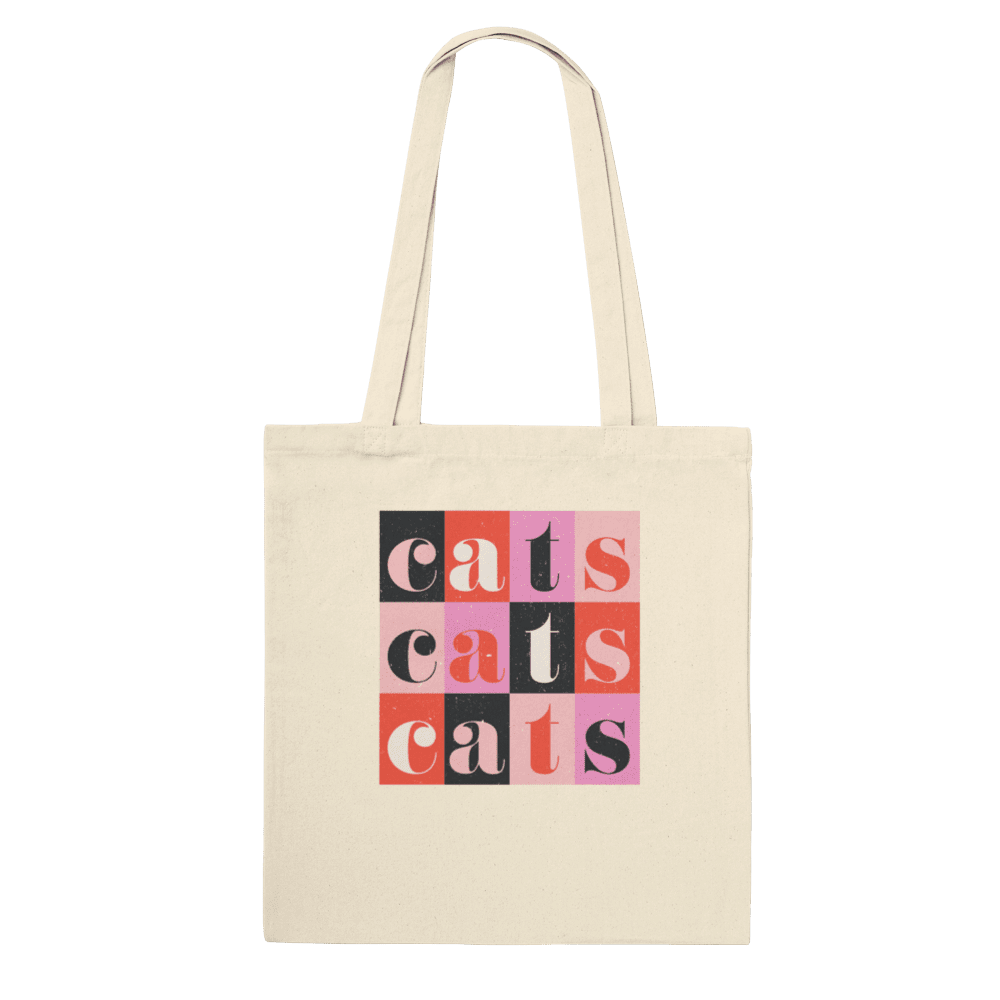 Cats Vintage Distressed Tote Bag